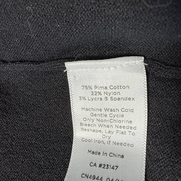 Talbots Women Sweater Cardigan Plus Size 3X Solid Black Long Sleeve Cotton Blend - Picture 4 of 6